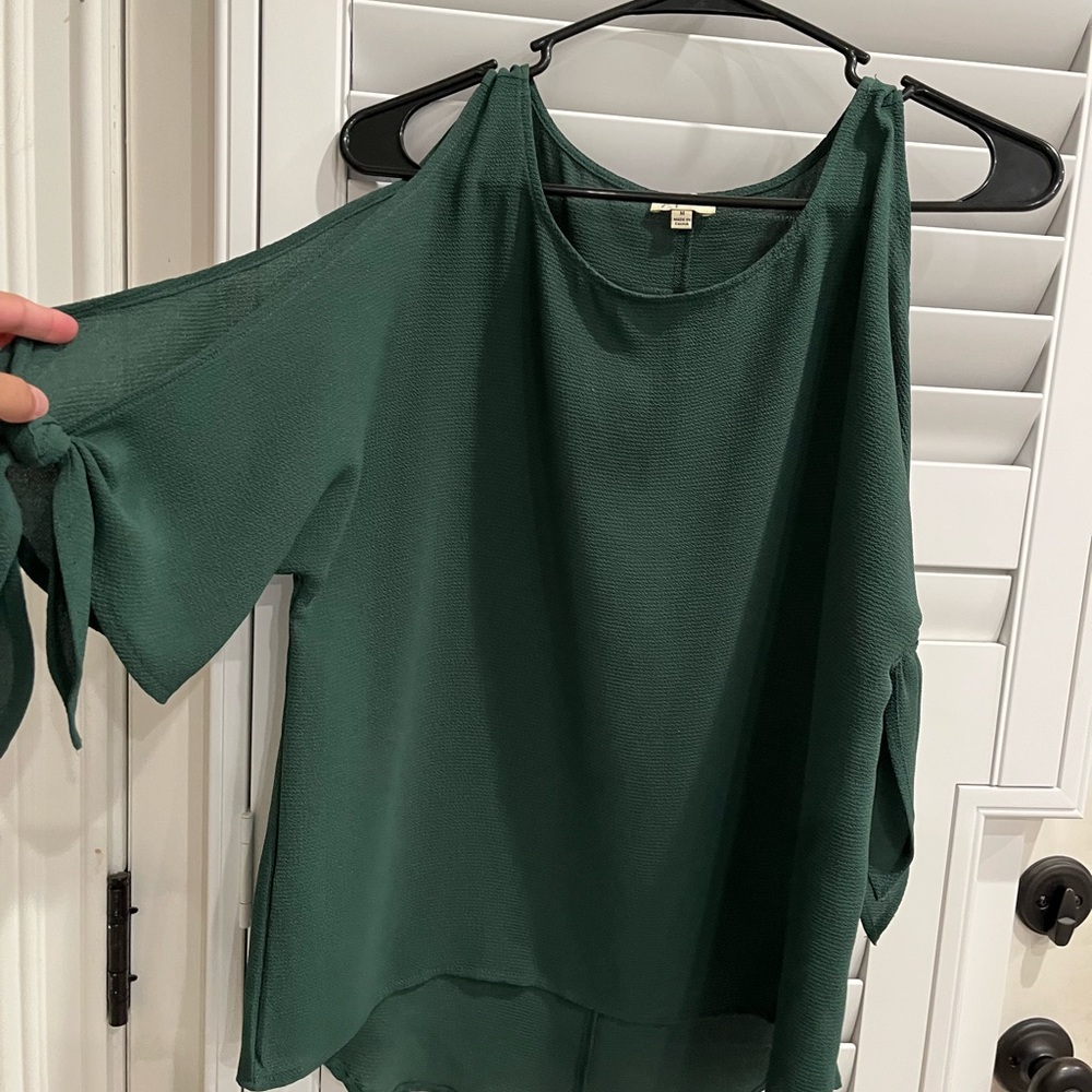 Green blouse